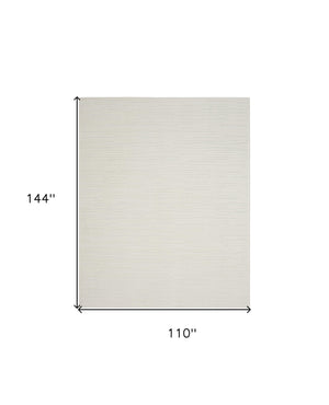 Homeroots 9' X 12' Ivory Geometric Area Rug  Polypropylene 569794