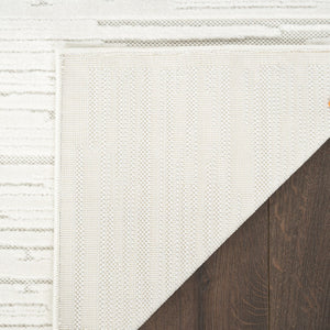 HomeRoots 8' Ivory Geometric Area Rug - Modern Design for Stylish Living Spaces, Easy Maintenance & Durability 9' X 12' 569794