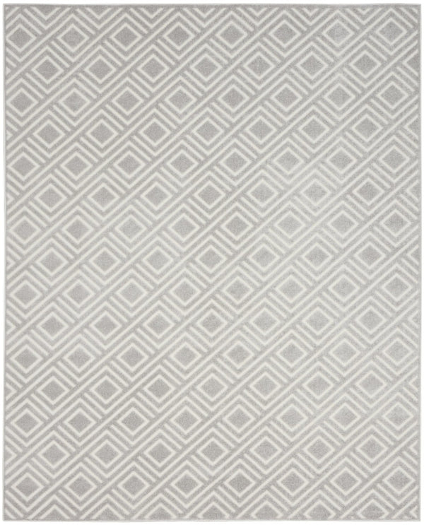 HomeRoots 9' Gray Geometric Area Rug - Stylish, Durable Design for Modern Spaces | Perfect for Living & Dining Rooms 9' X 12' 569797