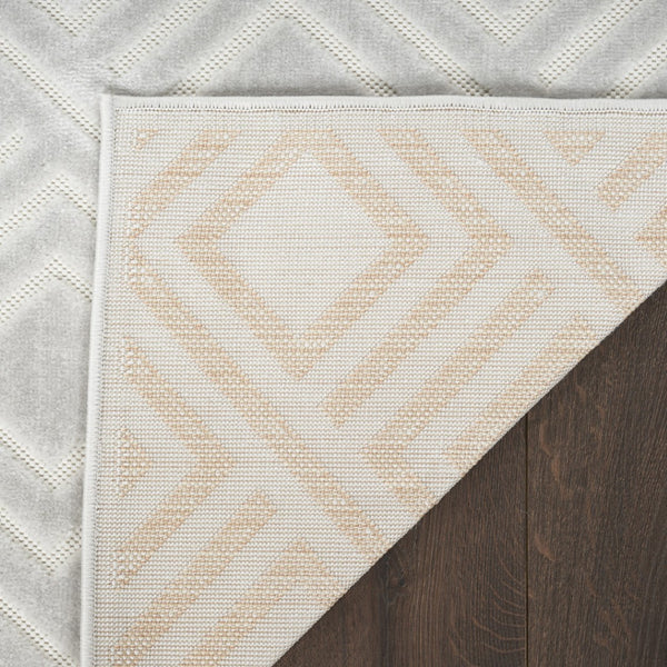 HomeRoots 9' Gray Geometric Area Rug - Stylish, Durable Design for Modern Spaces | Perfect for Living & Dining Rooms 9' X 12' 569797