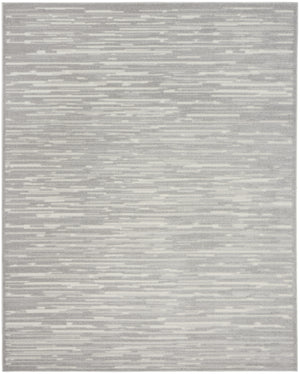 Homeroots 9' X 12' Gray Geometric Area Rug  Polypropylene 569798
