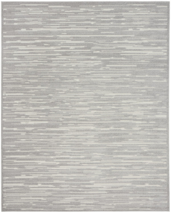 Homeroots 9' X 12' Gray Geometric Area Rug  Polypropylene 569798