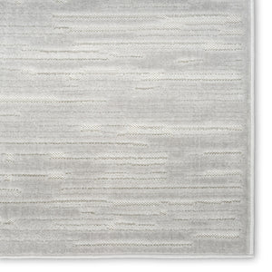 Homeroots 9' X 12' Gray Geometric Area Rug  Polypropylene 569798