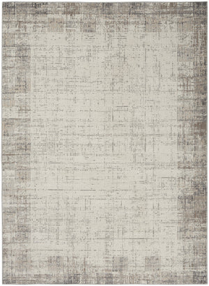 Homeroots 4' X 6' Ivory And Gray Abstract Area Rug  Polypropylene 569824