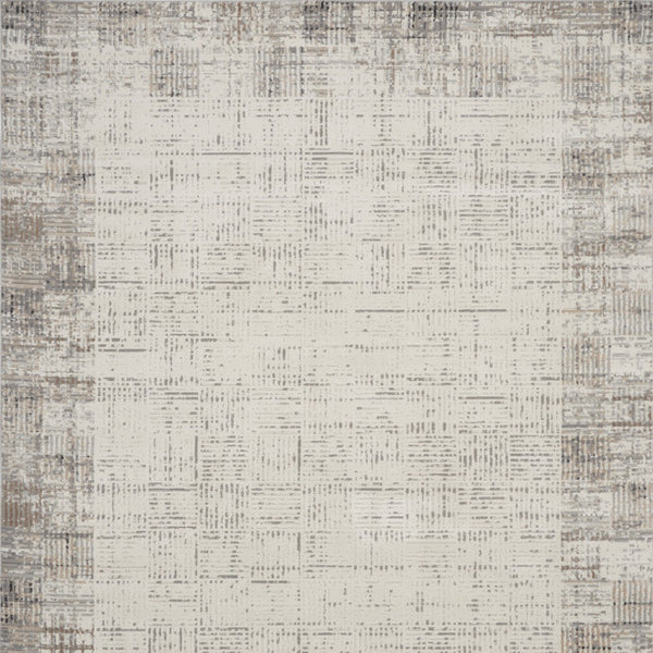 Homeroots 9' X 12' Ivory And Gray Abstract Area Rug  Polypropylene 569827