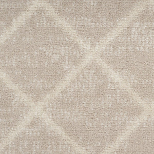 HomeRoots 6' Beige Geometric Area Rug - Modern Power Loomed Design for Stylish Living Room & Home Décor 6' X 9' 569848