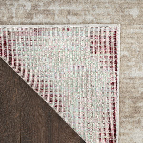 Homeroots 6' X 9' Ivory Floral Power Loom Area Rug  Polypropylene 569850