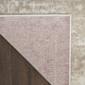 HomeRoots 6' Elegant Ivory Floral Power Loom Area Rug for Timeless Charm in Living Rooms and Bedrooms 6' X 9' 569850