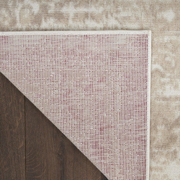 HomeRoots 7' Elegant Ivory Floral Area Rug – Timeless Power Loom Design for Cozy Living Spaces & Decor 7' X 10' 569856