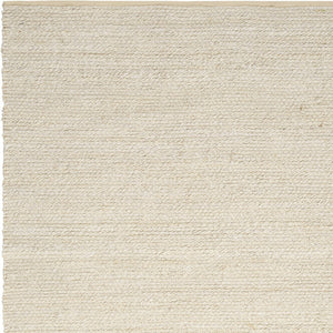 Homeroots 4' X 6' Ivory Jute Hand Woven Area Rug  Jute 569877
