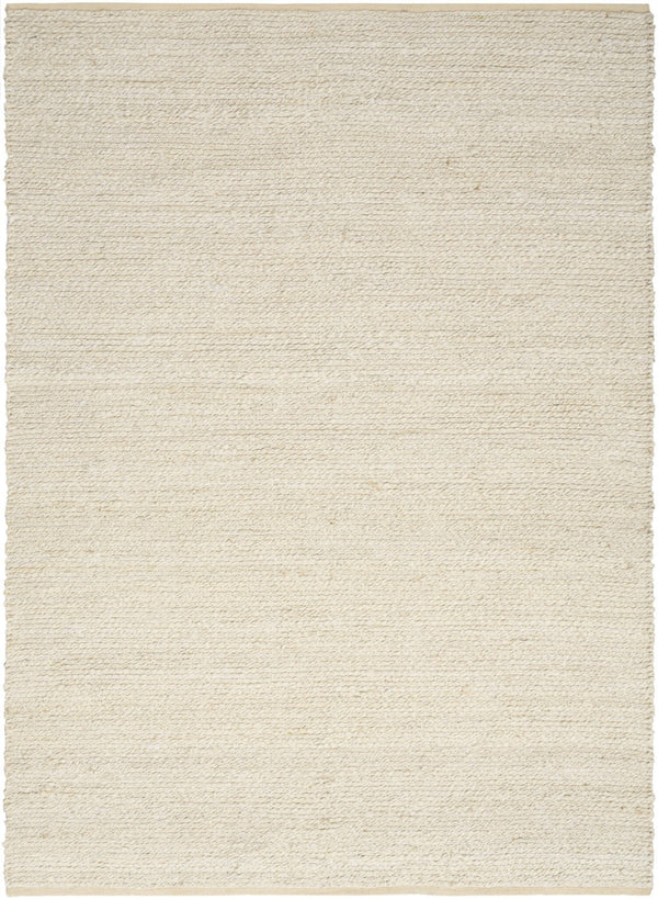 HomeRoots 4' Hand Woven Ivory Jute Area Rug - Timeless Texture for Entryways, Bedrooms, and Coastal Decor 4' X 6' 569877