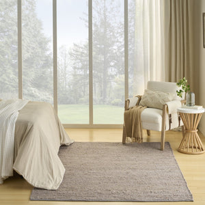 HomeRoots 4' Hand Woven Gray Jute Area Rug - Artisan Crafted, Durable, Natural Texture for Stylish Home Decor 5' X 7' 569881
