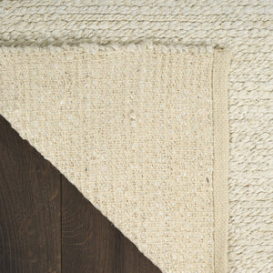 HomeRoots 4' Hand Woven Ivory Jute Area Rug - Timeless Texture for Entryways, Bedrooms, and Coastal Decor 5' X 7' 569882