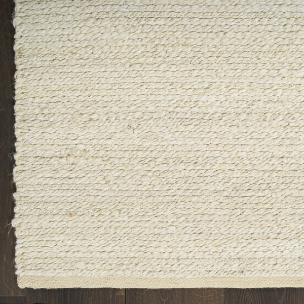HomeRoots 4' Hand Woven Ivory Jute Area Rug - Timeless Texture for Entryways, Bedrooms, and Coastal Decor 5' X 7' 569882