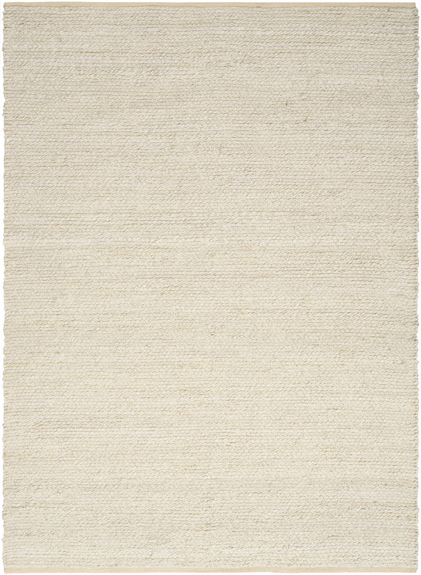 Homeroots 5' X 7' Ivory Jute Hand Woven Area Rug  Jute 569882