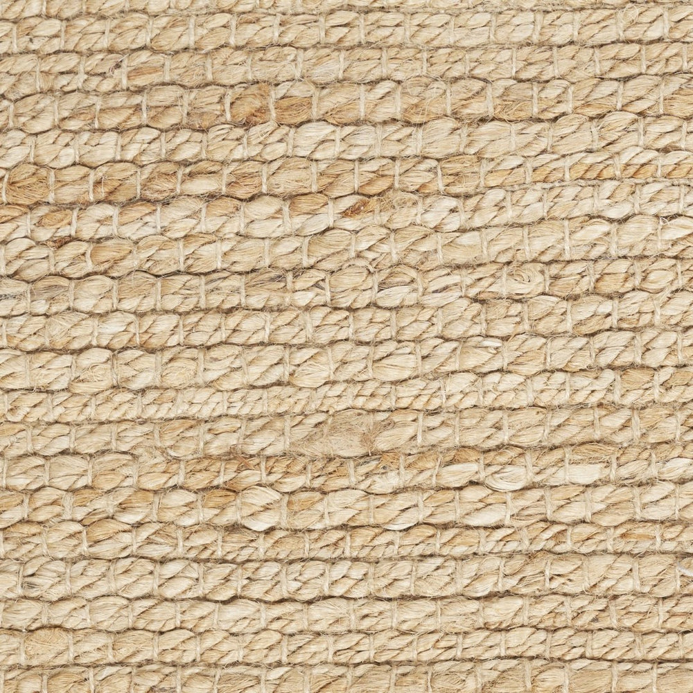 HomeRoots 7' Hand-Woven Beige Jute Area Rug - Eco-Friendly, Durable Design for Elegance in Any Living Space 7' X 10' 569886