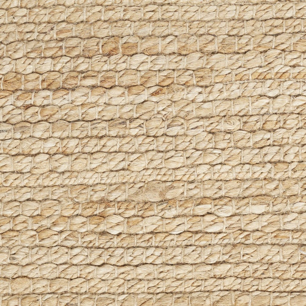 HomeRoots 7' Hand-Woven Beige Jute Area Rug - Eco-Friendly, Durable Design for Elegance in Any Living Space 7' X 10' 569886