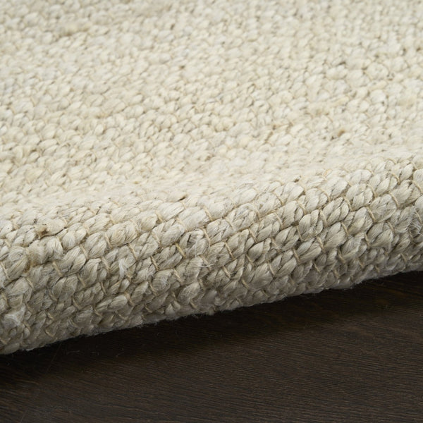 HomeRoots 4' Hand Woven Ivory Jute Area Rug - Timeless Texture for Entryways, Bedrooms, and Coastal Decor 8' X 10' 569888