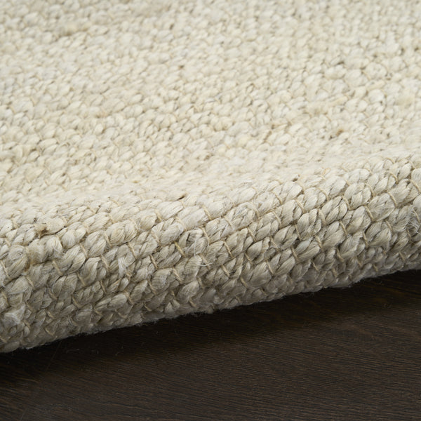 Homeroots 8' X 10' Ivory Jute Hand Woven Area Rug  Jute 569888