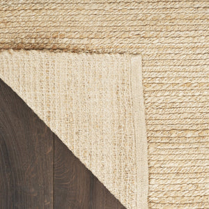 HomeRoots 7' Hand-Woven Beige Jute Area Rug - Eco-Friendly, Durable Design for Elegance in Any Living Space 9' X 12' 569891