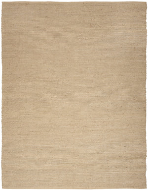 Homeroots 9' X 12' Beige Jute Hand Woven Area Rug  Jute 569891