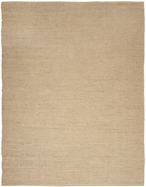 Homeroots 9' X 12' Beige Jute Hand Woven Area Rug  Jute 569891