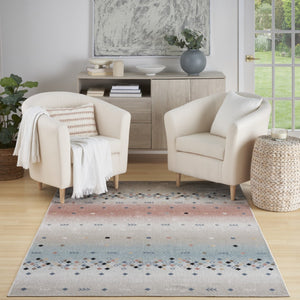 Homeroots 5' Tan Orange And Ivory Geometric Flatweave Area Rug - Durable, Stain Resistant, Perfect For Kids & Pets 5' X 7' Polyester 569905