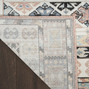 Homeroots 7' Geometric Flatweave Area Rug In Ivory Tan & Black - Durable, Stain Resistant, Perfect For Homes!  Polyester 569909