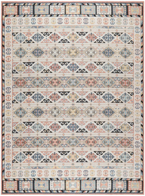 Homeroots 8' X 10' Ivory Tan & Black Geometric Flatweave Area Rug – Stylish, Durable & Stain-resistant Design!  Polyester 569915