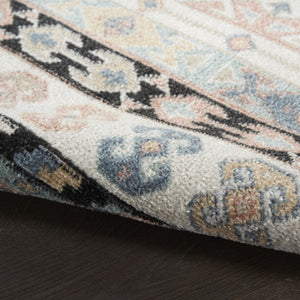 Homeroots 8' X 10' Ivory Tan & Black Geometric Flatweave Area Rug – Stylish, Durable & Stain-resistant Design!  Polyester 569915