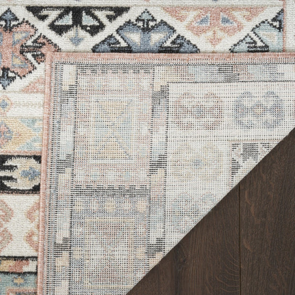 Homeroots 8' X 10' Ivory Tan & Black Geometric Flatweave Area Rug – Stylish, Durable & Stain-resistant Design!  Polyester 569915