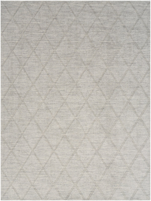 Homeroots 4' X 6' Gray Wool Geometric Area Rug  Wool 569920