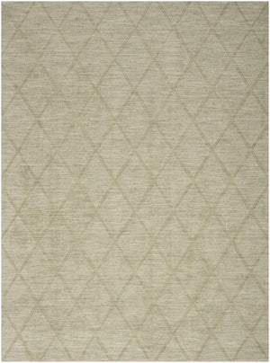 Homeroots 4' X 6' Sage Wool Geometric Area Rug  Wool 569922