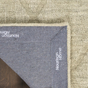 HomeRoots 4' Sage Wool Geometric Area Rug - Modern Design for Entryways, Bedrooms & Small Spaces - Soft & Durable 4' X 6' 569922