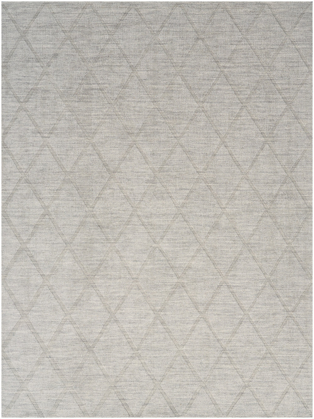 Homeroots 5' X 7' Gray Wool Geometric Area Rug  Wool 569925