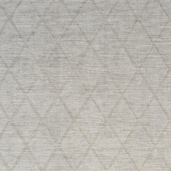 HomeRoots 4' Gray Wool Geometric Area Rug - Cozy, Modern Design for Small Spaces, Perfect for Entryways & More 5' X 7' 569925