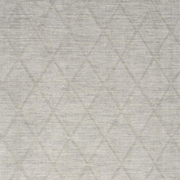 HomeRoots 4' Gray Wool Geometric Area Rug - Cozy, Modern Design for Small Spaces, Perfect for Entryways & More 5' X 7' 569925