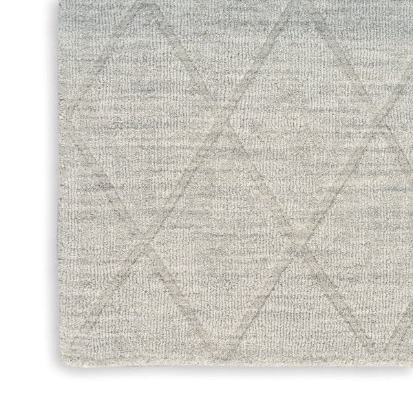 Homeroots 5' X 7' Gray Wool Geometric Area Rug  Wool 569925