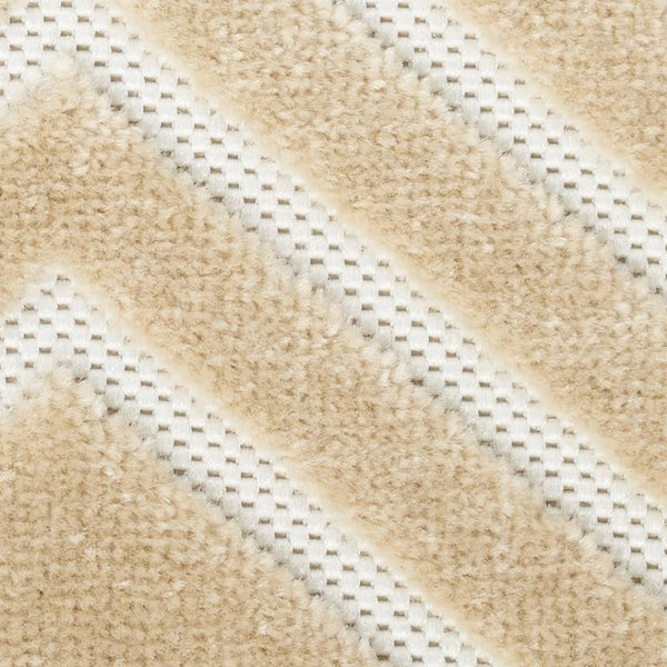HomeRoots 4' Ivory Wool Area Rug - Modern Geometric Design for Warmth and Style in Any Room or Space 5' X 7' 569926
