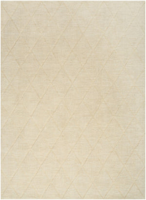 HomeRoots 4' Ivory Wool Area Rug - Modern Geometric Design for Warmth and Style in Any Room or Space 5' X 7' 569926