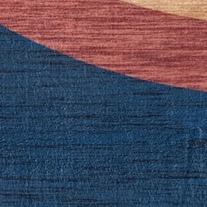 HomeRoots 8' Vibrant Navy, Red, and Orange Rainbow Area Rug for Kids' Playroom, Bedroom, or Nursery Décor 8' X 11' 569990