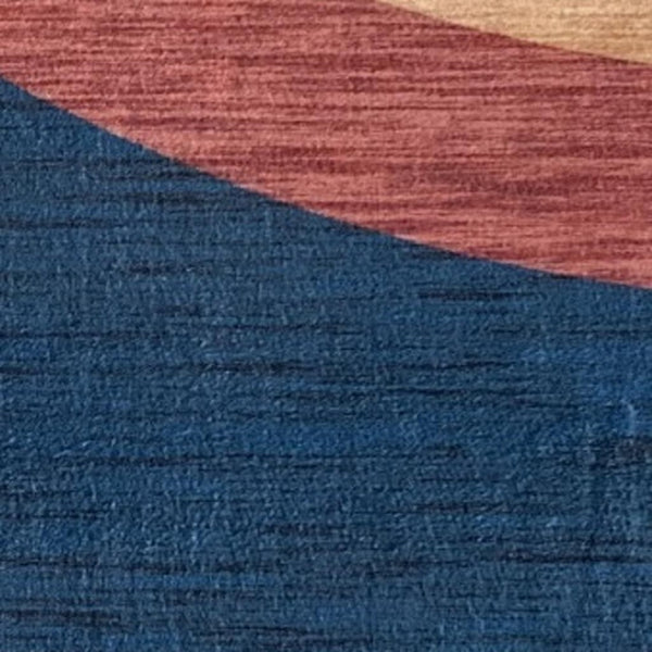 HomeRoots 8' Vibrant Navy, Red, and Orange Rainbow Area Rug for Kids' Playroom, Bedroom, or Nursery Décor 8' X 11' 569990