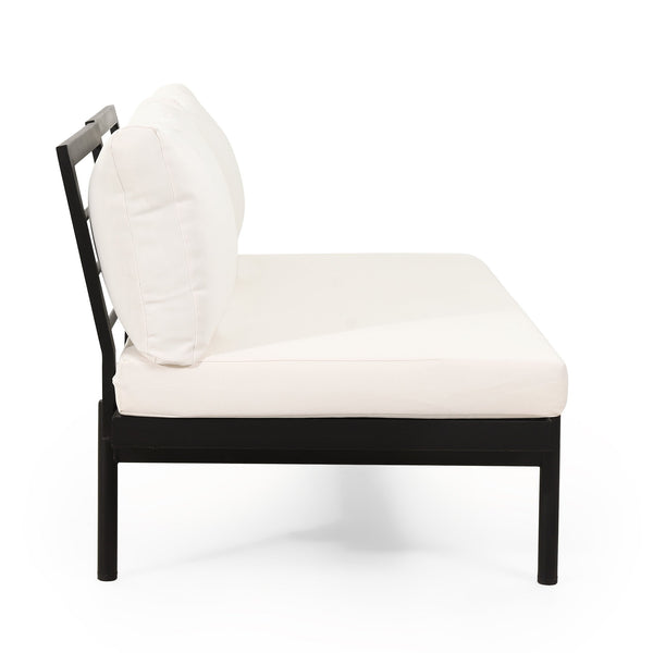 English Elm Christopher Knight Home® - Theo 2-Seater Sofa - Right Side, Modern Compact Design With Acacia Wood Accents & Water-Resistant Cushions 71399.00RCRM