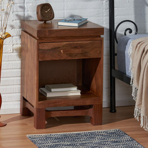 Christopher Knight Home® - Noble House - Wadley Boho Handcrafted Acacia Wood Nightstand