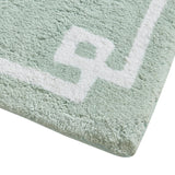 Madison Park Evan Transitional Cotton Tufted Bath Rug 24x72 MP72-3613 Seafoam