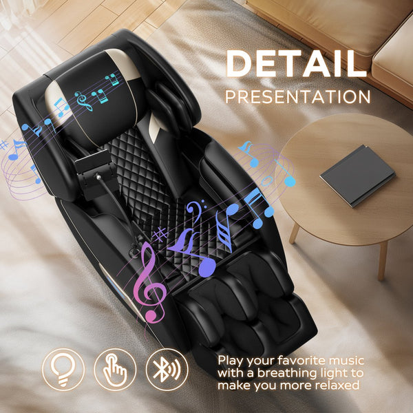 English Elm 2024 Massage Chair Recliner - Zero Gravity Full Body Air Pressure For Ultimate Relaxation & Comfort W1875P212579