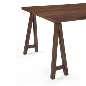 English Elm Christopher Knight Home® - DINING table solid wood and MDF farmhouse dining table 74.5" versatile large desk gaming surface farmhouse style durable design Walnut 60386.00