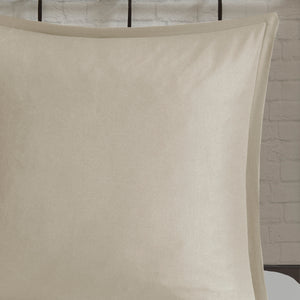 English Elm 7 Piece Seersucker Comforter Set With Throw Blanket In Taupe & Blush - Cozy Cottage Chic Style B035P266669