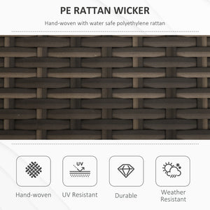 English Elm Outsunny 27 Gallon Wicker Storage Bench - Stylish Outdoor Seating & Storage Solution In Red! W2225P174027-GIGA