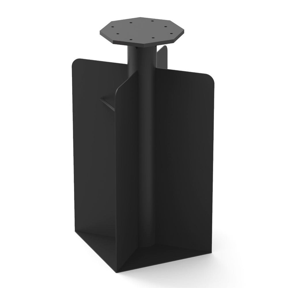 English Elm Patio Umbrella Base - Heavy-Duty Steel In-Ground Support, Holds 700Lbs, Perfect For Any Outdoor Space! W1859P303841-GIGA